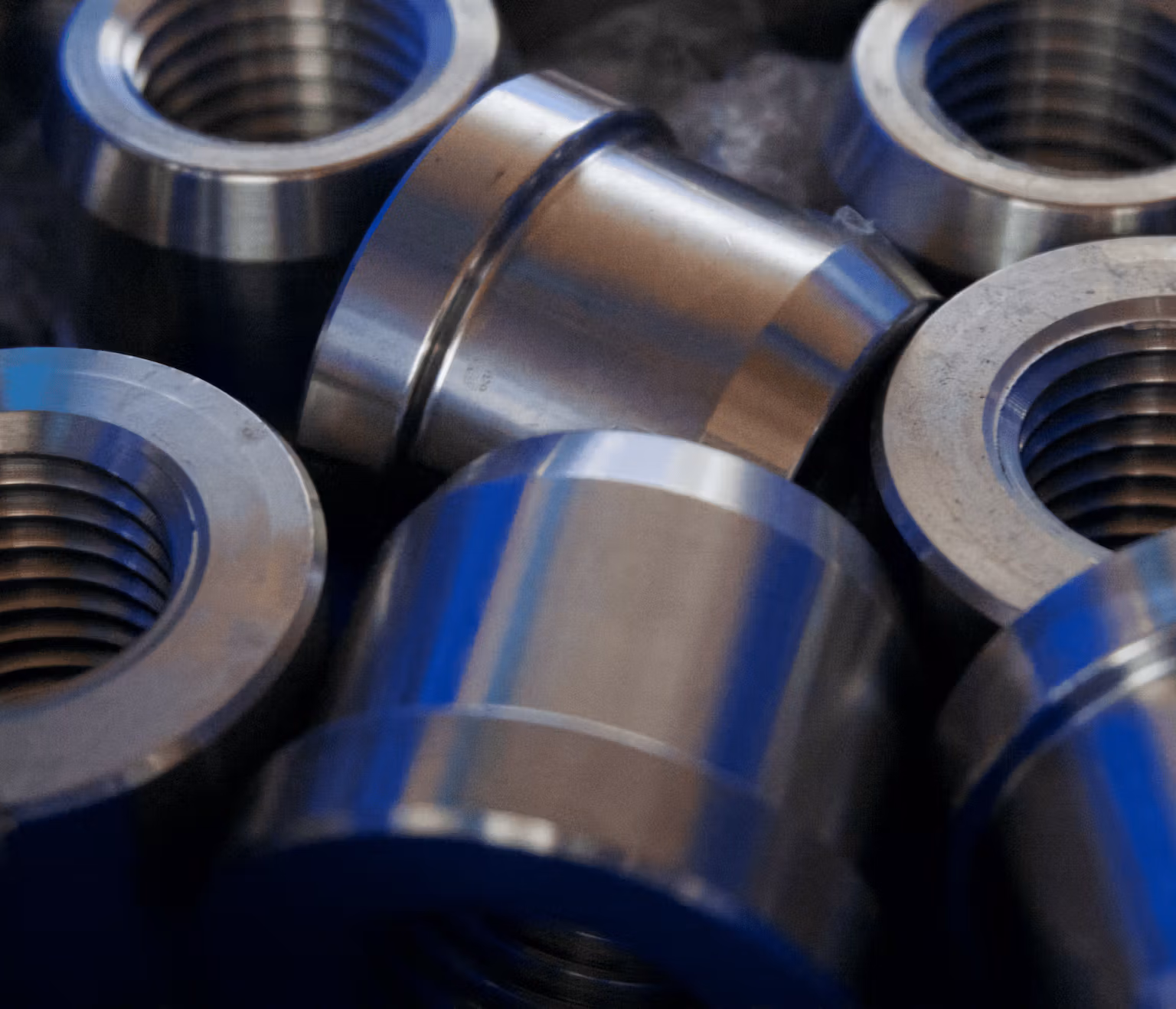 stainless steel products - close up of assorted parts