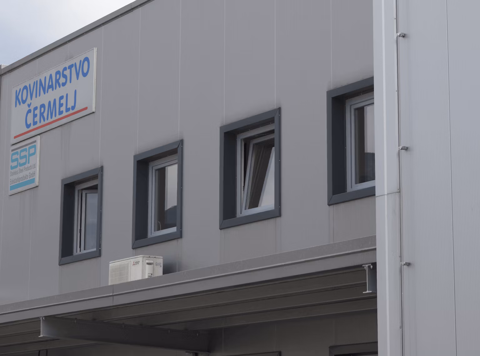 stainless steel products - factory in slovenia outside view
